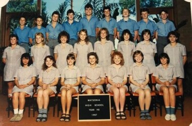 Photograph - School Photograph - Digital Image, Watsonia High School WaHIGH 1987 Year 9B, 1987_