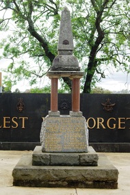 Photograph - Photograph - Digital Image, Marilyn Smith, Greensborough Fallen Soldiers' Memorial 2019, 29/09/2019