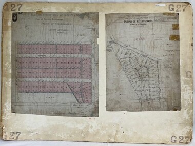 Poster - Planning Document, City of Heidelberg, Subdivision Plan # G 27, Greensborough and Diamond Creek, 1922 and 1963