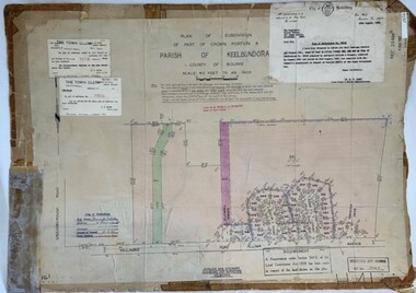 Poster - Planning Document, City of Heidelberg et al, Subdivision Plan # H 41 - Crown portion 8, Parish of Keelbundoora - Yallambie, and Crown Portion 9, Parish of Keelbundoora, 1922-1967