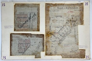 Poster - Planning Document, City of Heidelberg, Subdivision Plan # 35 - Parish of Keelbundoora, Crown Portion 16, Watsonia, 1918