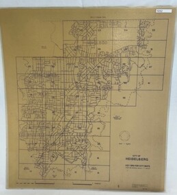 Poster - Map, City of Heidelberg, 1984