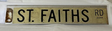 Sign, Shire of Eltham, St Faiths Road, Shire of Eltham [street sign], 1960s