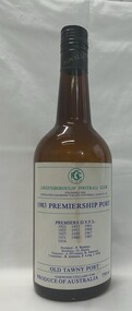 Memorabilia - Bottle, Greensborough Football Club, Greensborough Football Club 1983 Premiership Port, 1983