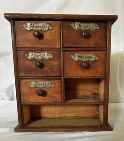 Domestic object - Kitchenware, Spice drawers, 1940s