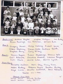 Photograph - School Photograph - Digital Image, Watsonia State School Wa4838 1968 Grade 1B, 1968_