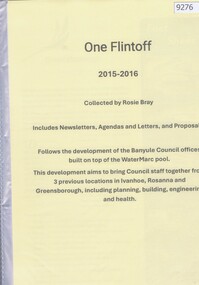 Booklet, Rosie Bray, One Flintoff 2015-2016, 2015-2016