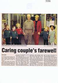 Article - Newspaper Clipping, Caring couple's farewell, 2024