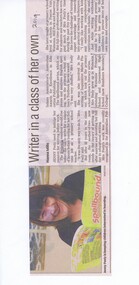 Article - Newspaper Clipping, Leader, Writer in a class of her own [Jenny Feely], 2019