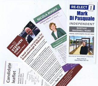 Pamphlet - Advertising leaflet, Banyule City Council election 2024: Bakewell Ward, 2024