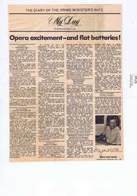 Memorabilia - Magazine Clipping, Woman's Day, My day by Margaret Whitlam, 29/10/1973
