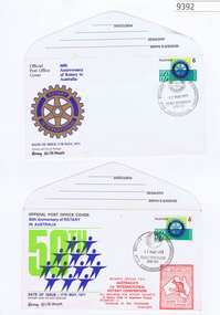 Memorabilia - First day covers, Australian Post Office, 50th anniversary of Rotary in Australia 1971, 17/05/1971