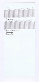 Memorabilia - Program, Shire of Whittlesea, Shire of Whittlesea Centenary happenings programme, 1975