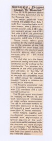 Memorabilia - Newspaper Clipping, Successful Pennant season for Rosanna Bowling Club, 04/1979
