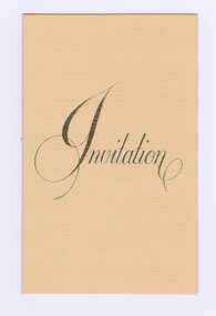 Memorabilia - Invitation, Invitation to Lesley Lloyd's 70th birthday party, 1982