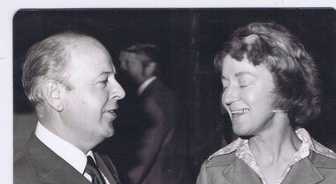 Memorabilia - Photograph, Bruce Morgan and Pauline Toner at Municipal Association Dinner, 29/09/1977