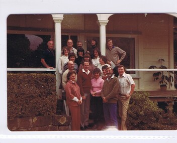 Memorabilia - Photograph, Shire of Diamond Valley Councillors, Shire Secretary, Engineer and wives at Wallaby Creek, 1982