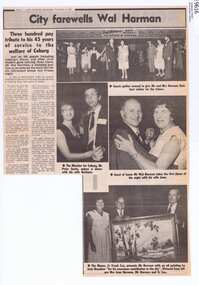 Memorabilia - Newspaper Clipping, The Courier, City farewells Wal Harman, 04/11/1981