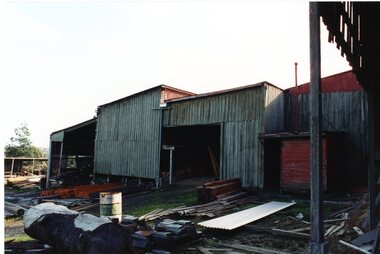 Photograph - Photograph Collection, Alison Lendoudis et al, Timber drying shed 1996, 1996