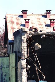 Photograph - Photograph Collection, Alison Lendoudis et al, Roof vents in timber drying kilns at Briar Hill Timber 1996, 1996