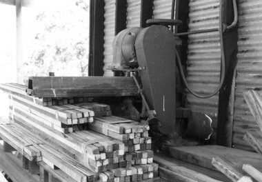 Photograph - Photograph Collection, Alison Lendoudis et al, Stacked timber at Briar Hill Timber 1996, 1996