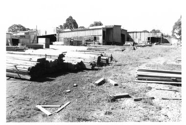 Photograph - Photograph Collection, Alison Lendoudis et al, The scantling yard at Briar Hill Timber 1996, 1996
