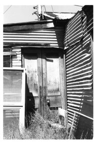 Photograph - Photograph Collection, Alison Lendoudis et al, Door to machining area of joinery shop at Briar Hill Timber, 1996