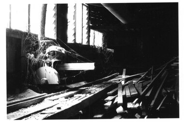 Photograph - Photograph Collection, Alison Lendoudis et al, 'Nylex' docking saw at Briar Hill Timber 1996, 1996