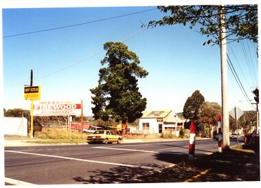 Photograph - Photograph Collection, Alison Lendoudis et al, The Firewood sign: demolition of Briar Hill Timber 1996, 1996
