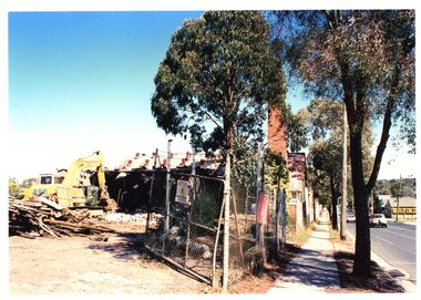 Photograph - Photograph Collection, Alison Lendoudis et al, KIlns in background at Briar Hill Timber 1996, 1996