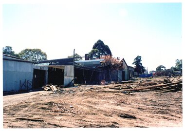Photograph - Photograph Collection, Alison Lendoudis et al, Demolition in progress at Briar Hill Timber 1996, 1996