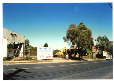 Photograph - Photograph Collection, Alison Lendoudis et al, Storage King sign on Sherbourne Road at Briar Hill Timber 1996, 1996
