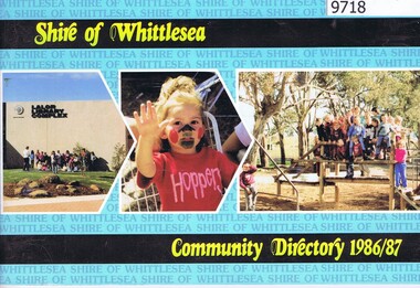 Book, Shire of Whittlesea, Shire of Whittlesea Community Directory 1986/87, 1986