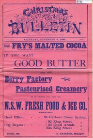 Newspaper - Newspaper (facsimile), The Bulletin Newspaper Co Ltd, The Bulletin: Christmas Number of The Bulletin, Saturday, December 9, 1899, 1899