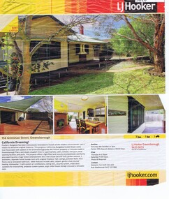 Newspaper - Newspaper Clipping, L J. Hooker, 156 Grimshaw Street, Greensborough, 2011