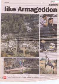 Newspaper - Newspaper Clipping, Herald Sun newspaper, Like Armageddon, 09/02/2009