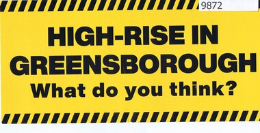 Pamphlet - Document and webpage, Banyule City Council, High-rise in Greensborough: What do you think? and, 106-126 Main Street Greensborough, 02/04/2026