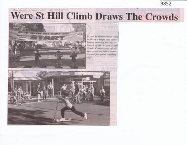 Newspaper - Newspaper Clipping, Banyule Observer, Were St Montmorency Hill Climb draws the crowds, 31/03/2001