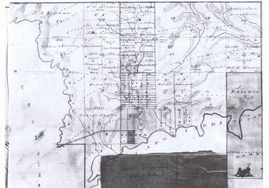 Map, Parish of Nillumbik, county of Evelyn, c1837