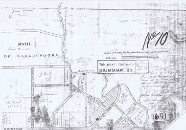 Map - Plan, Greensborough: Plan of Subdivision 1879, 1879