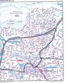 Map, Melway Publishing Pty Ltd, Greensborough: Melbourne on CD, 2006