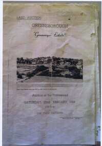 Poster - Advertising Poster, Greenmyer Estate 1958, 1958