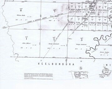 Map, Keelbundoora, Greensborough and South Morang