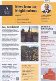 Magazine - Newsletter, Banyule City Council, News from our Neighbourhood: Bakewell Ward, by Mark Di Pasquale, May 2026, 2026_05