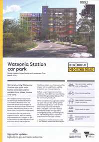Flyer - Booklet, Victorian  Government, Big Build: M80 Ring Road Watsonia Station Car Park, 2026