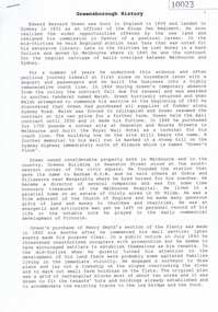 Document, Greensborough History