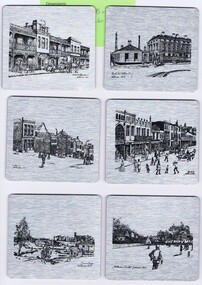 Domestic object - Coaster, Scenes of Old Melbourne