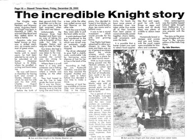 Newspaper - B/W, 29/12/2000