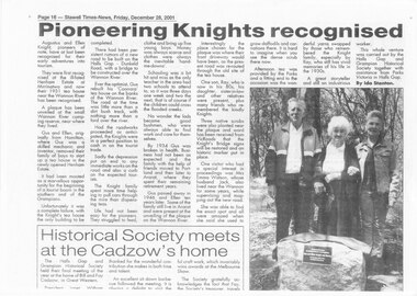 Newspaper - Photocopy, 28/12/2001