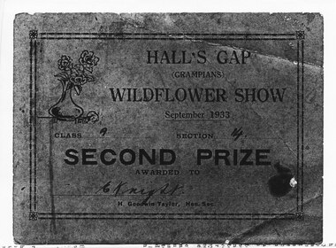 Certificate - Photocopy, C September 1933